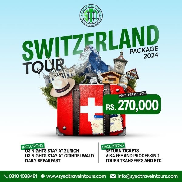Switzerland 2024 Tour Package
